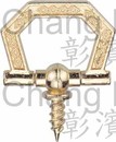 Deco Screw Ring Swivel Type-Brass Plated-61C 